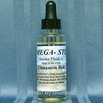 Mega Steam CINNAMON ROLL Smoke Fluid For Bachmann N G O HO Diesel Steam Engines