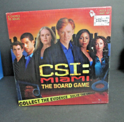 CSI-MIAMI THE BOARD GAME-SEALED/UNOPENED 