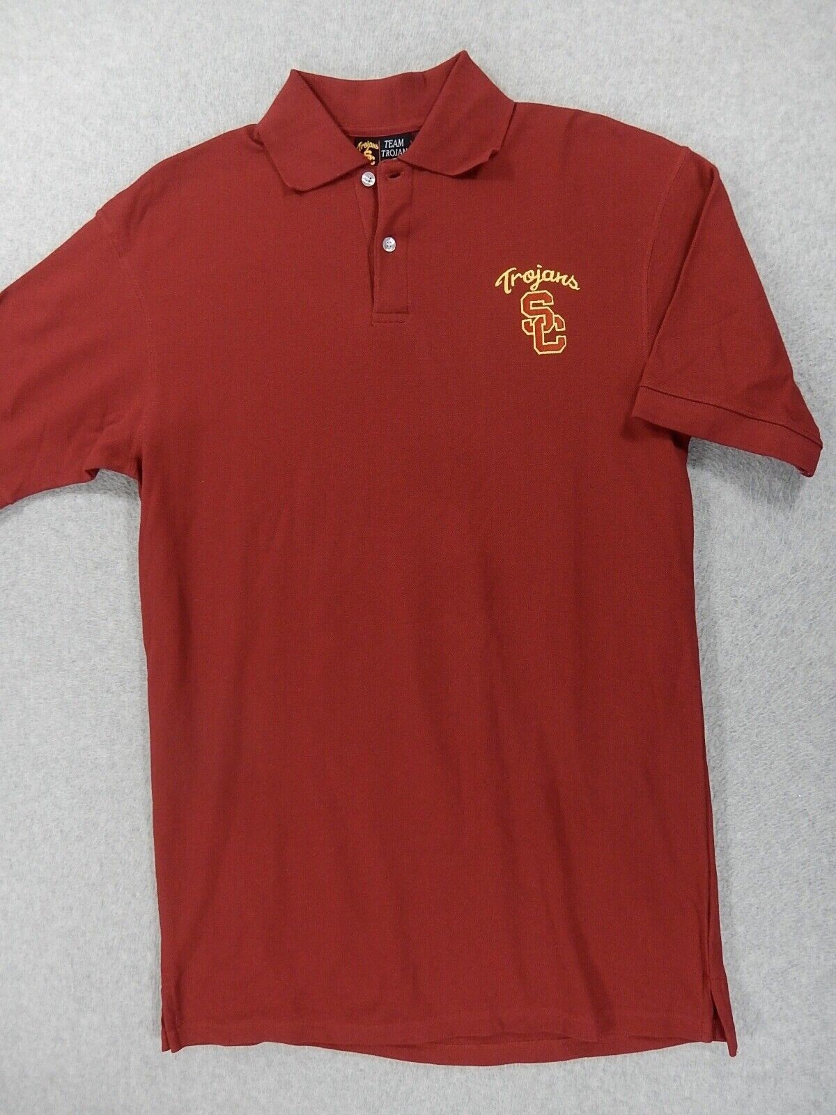 USC Trojans Athletic Department Campus S/S Polo Shirt (Men's Small) Cardinal