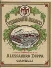 LAME LABEL VERMOUTH WHITE CANELLI 1930 CHROMOLITHOGRAPHY NECCHI MILAN