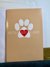 Pet Sympathy Condolences Card May Your Heart Be Healed