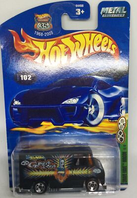 Hot Wheels Grave Rave Wagon 4 of 4 #102 2002 No.102 Black Made in Malaysia New