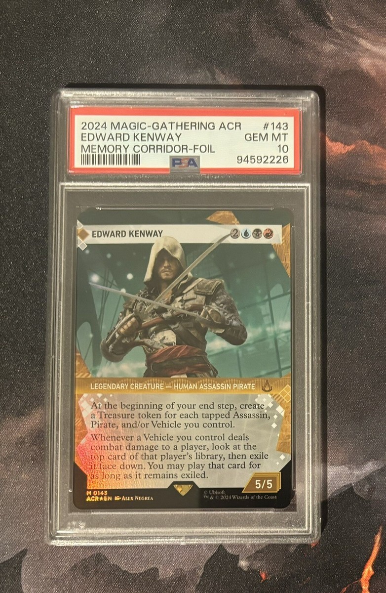 Edward Kenway Foil Showcase Mythic MtG Card Assassin's Creed Edward Kenway Foil Showcase Mythic MtG Card Assassin's Creed