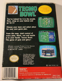 Tecmo Bowl (Nintendo NES, 1991) CIB w/ Manual Authentic and Protective Sleeve