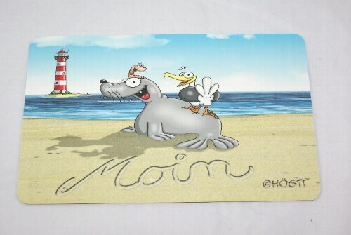 HöSti FrüHstüCksbrett Moin Mit Leuchtturm, Robbe Und MöWe (Resopal)-image