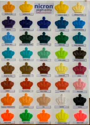 COLD PORCELAIN PIGMENTS, PASTE COLORS /PIGMENTOS PARA  PORCELANA FRIA,NICRON 