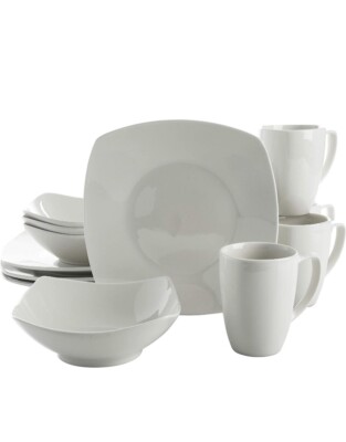 Gibson Home Amelia Court Porcelain Dinnerware set, Service for