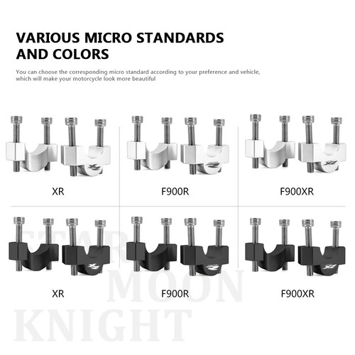 Motorcycle Handlebar Riser 28MM Drag Clamp Extend Adapter For BMW F900R XR - Picture 14 of 22