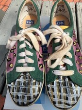 Unique Vintage Hand Painted Keds Relaxed Fit Platform Sneakers 7.5M