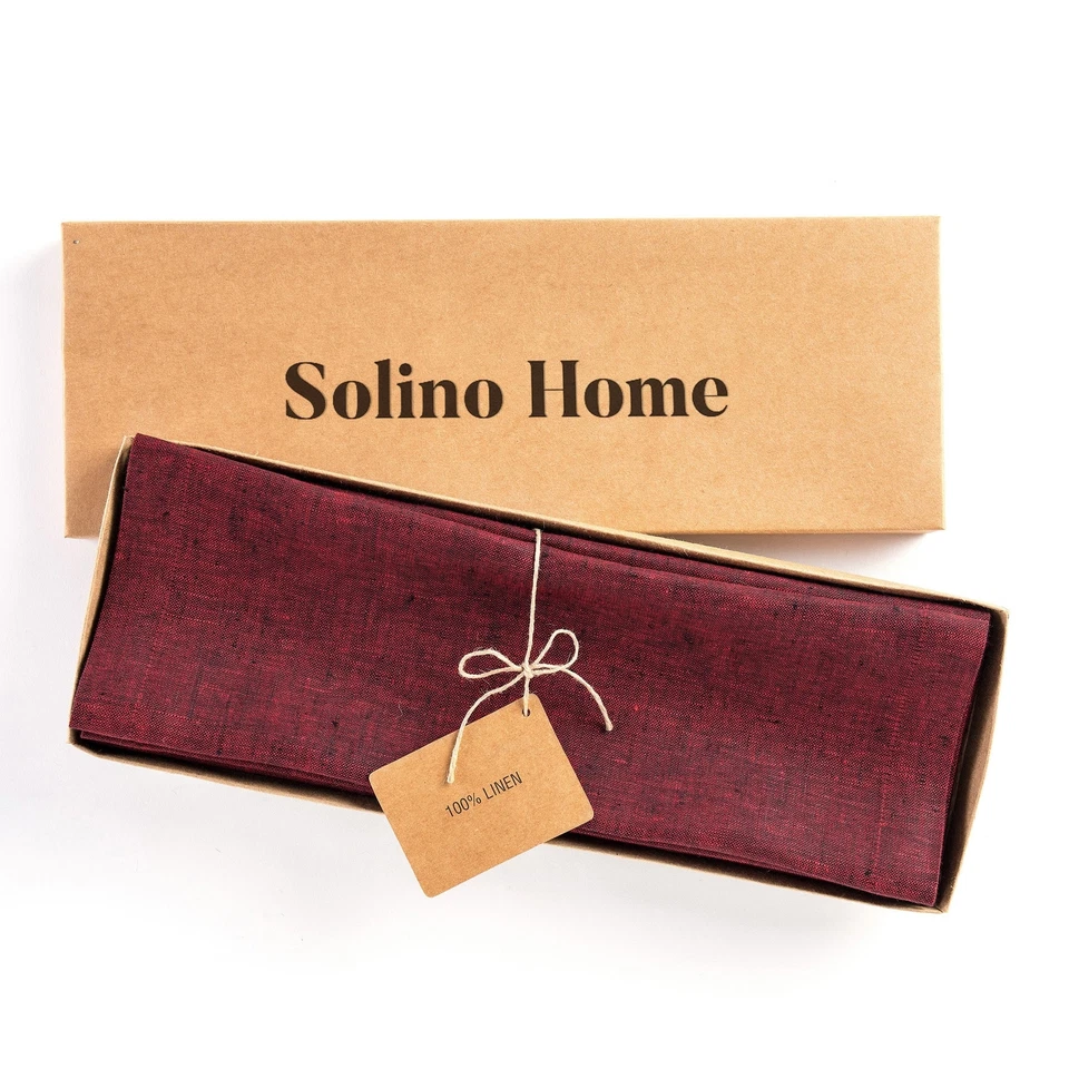 Solino Home 100% Pure Linen Table Placemats 14 x 19" for Fall Dining - Athena - Image 3 of 3