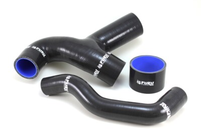 Subaru WRX 02'-05' Intercooler Hose Kit - Black Carbon/snake skin Fuku Works