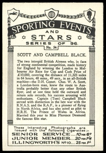 Pattreiouex - 'Sporting Events & Stars' (1935) - Scott & Campbell Black - Picture 2 of 2
