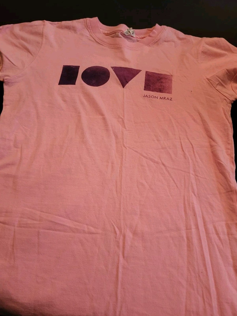 Jason Mraz LOVE Tour Ladies T-Shirt - Pink - Medium | eBay