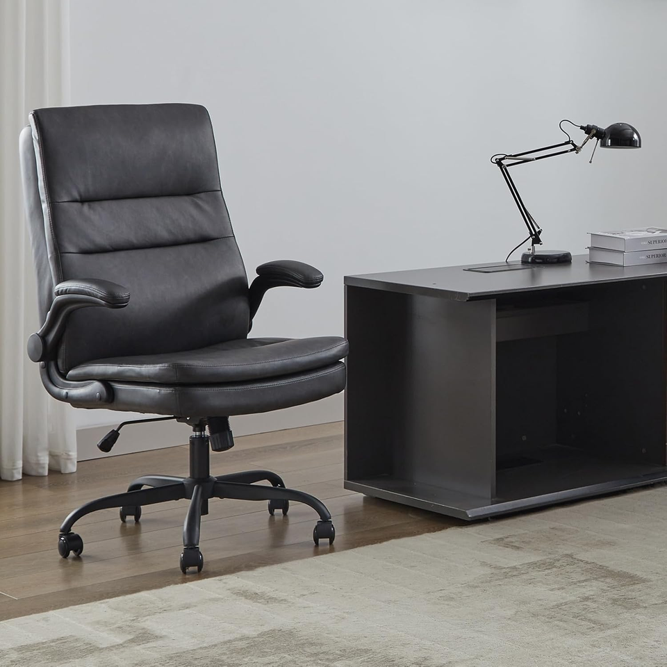Big and Tall Executive Office Chair, Ergonomic Comfy Desk Chair, PU