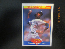 RAMON MARTINEZ DODGERS 1989 SCORE ROOKIE CARD #635. rookie card picture