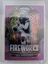 2022 Panini Prizm Fireworks Purple Power Prizm /49 Dak Prescott #F-9  Cowboys
