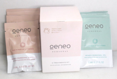 GENEO PERSONAL 4 TREATMENTS KIT EXFOLIATION, OXYGENATION - 8 SACHETS BOXED