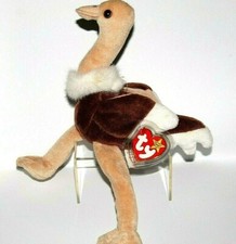 Stretch The Ostrich Beanie Baby BD 9-21-1997 Rare Collectible Ty Beanie Baby