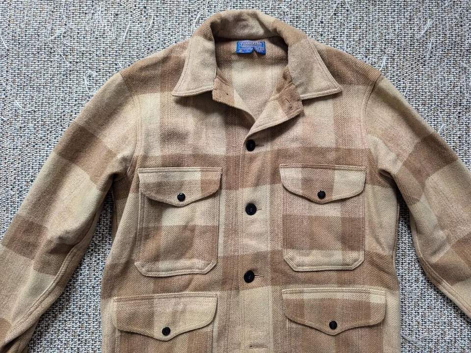 vintage PENDLETON cruiser jacket MACKINAW coat M plaid 42 hunting sportsman - Image 4 of 4
