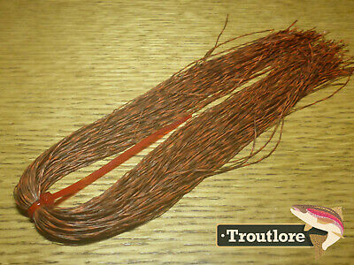 NEW BARRED RUBBER LEG FLY TYING MATERIAL TROUTLORE GRIZZLY BUG LEGS BROWN 