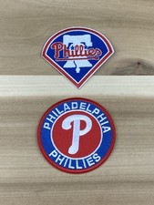 Set of 2 PHILIDELPHIA PHILLIES MLB BASEBALL EMBROIDERED IRON ON PATCH 3  x3  