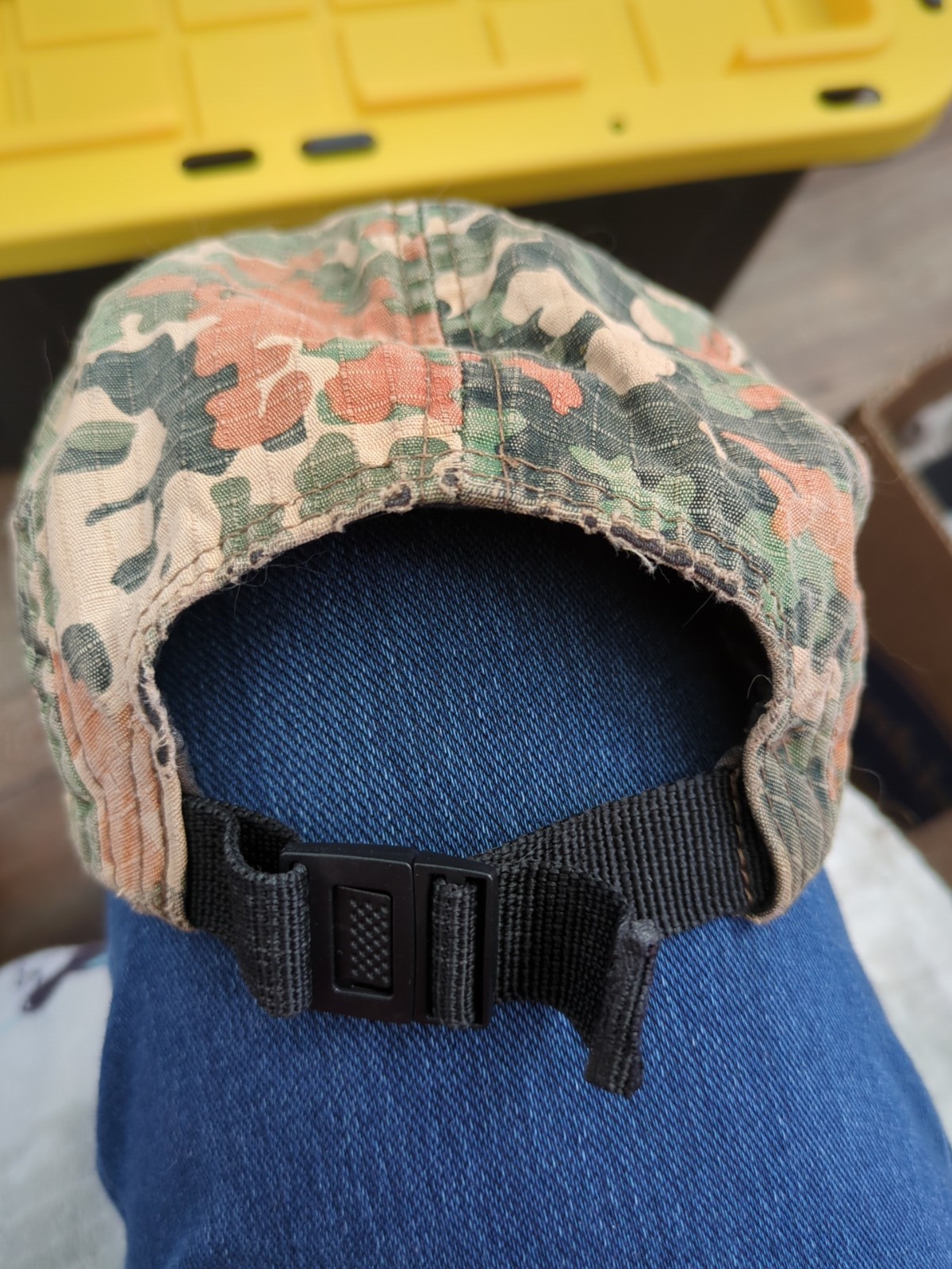 OBEY Circle Patch Camo Hat Adjustable Strapback C… - image 5