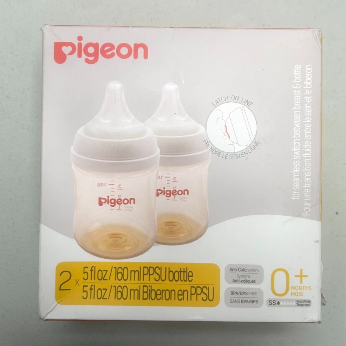 Pigeon 2 Pack 5 fl Oz Bottles-160ml 0+ months
Opens in a new window or tab