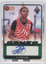 2021-22 Leaf Pro Set Power Base Green Spectrum Foil 7/50 JJ Taylor Auto 0tw4