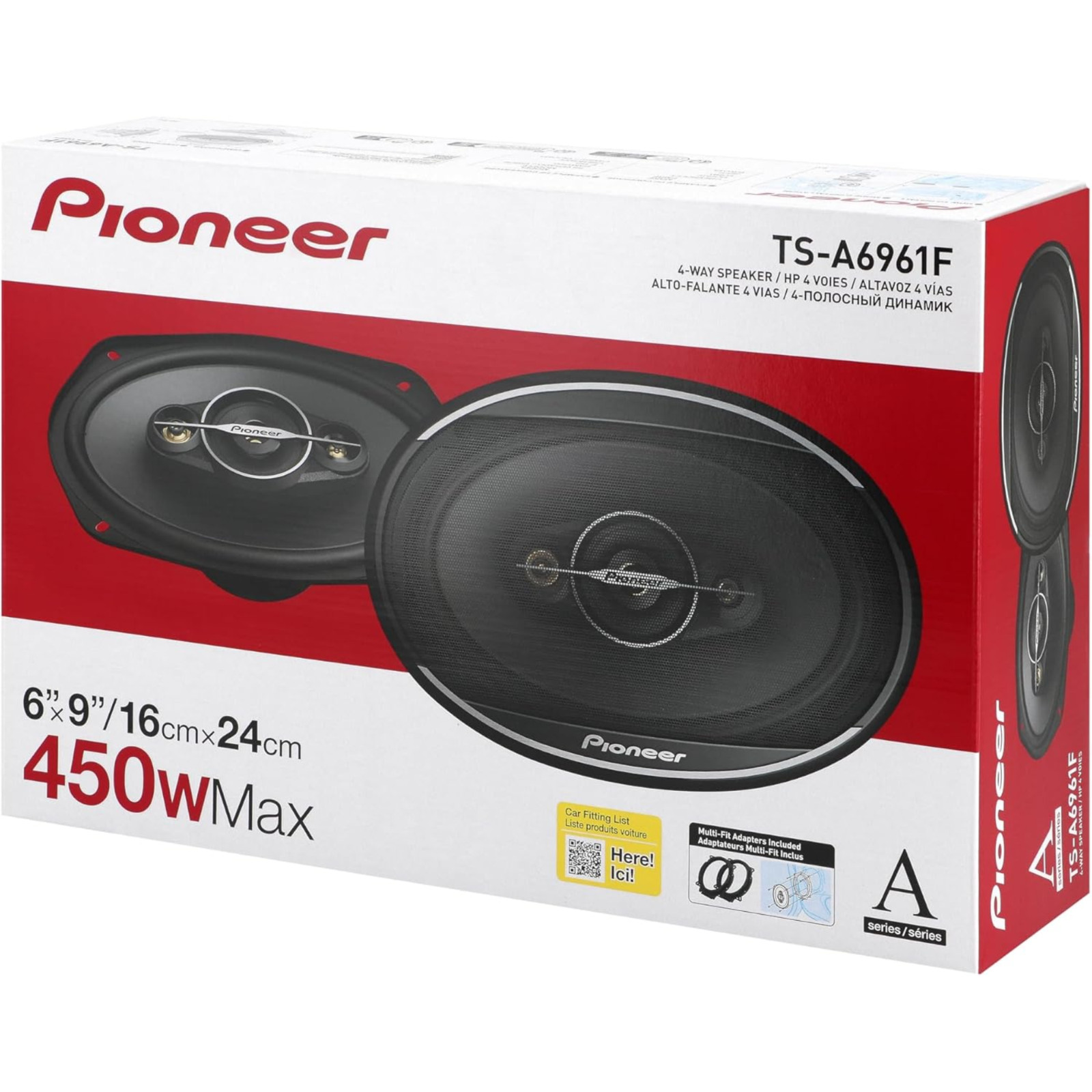 Pioneer 6.5-inch and 6 x 9-inch Coaxial Car Speakers NEW 320W + 450W Max power