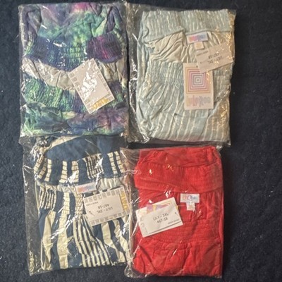 LuLaRoe Lily 3XL Women's Ankle Leggings Multicolor Geometric Polyester Spandex  