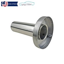 Stainless Round Exhaust Muffler Tip Removable Silencer Insert For 4.5 Car Pipe