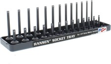 Hansen Global 1402 Socket Tray 14 Drive Metric Gray Plastic Hansen Global 1402 Socket Tray 14 Drive Metric Gray Plastic