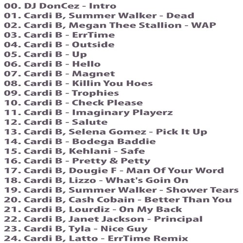 DJ DonCez - Cardi B Mega Hits 2 - Picture 2 of 2