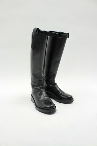 Ann Demeulemeester Leather Riding Boots