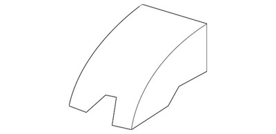 Genuine Audi Lower Guide Cap 4M0-887-187-4PK