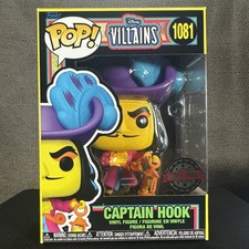 Funko Pop Disney Villains 1081 Captain Hook Black Light Special Edition