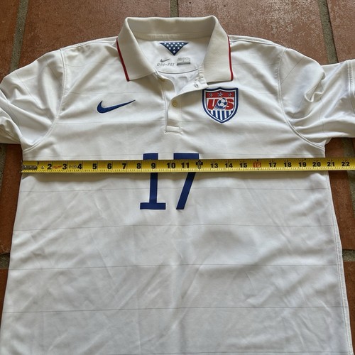 Altidore #17 USA USMNT 2014 Home ORIGINAL Nike Rare White Soccer Jersey Large - Bild 10 von 11