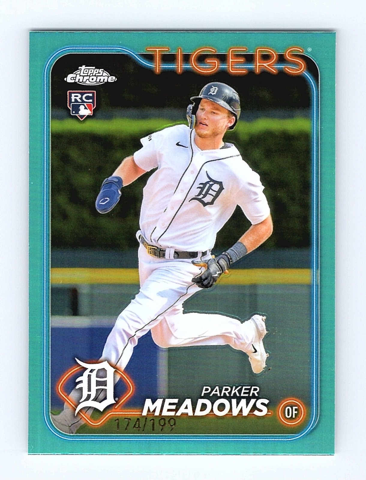 2024 Topps Chrome Aqua Refractors #271 Parker Meadows /199