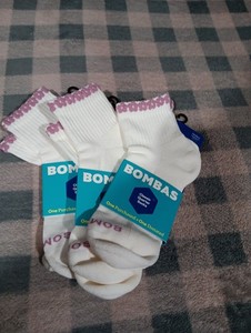 Bombas 🔥  Quarter socks With A twist Top!  Women Med. 3 Pk DEAL!! MSRP $13 Ea!