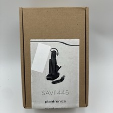 NIB Plantronics Savi W445 Wireless Convertible DECT USB Headset Office System