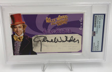 GENE WILDER AUTO 1/1 Card PSA AUTHENTIC Signed WILLY WONKA  GOLDEN TICKET 1 of 1