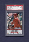 2015 PANINI NATIONAL CONVENTION MIKE TROUT RARE CRACKED ICE SP/25 POP 3 PSA 9