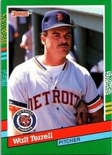 Charles (Walt) Walter Terrell Pirates / Tigers 717 Donruss 1990 Baseball Card