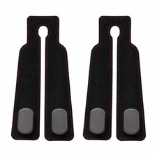 Car Seat Back Double Hooks for Headrest, Leather Car Back Seat Hooks for Purse a
