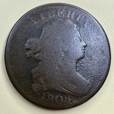 1808 Half Cent – Low Mintage Rarity over 215 years old