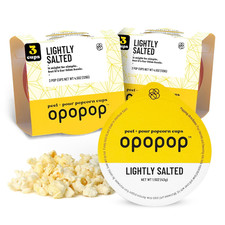 Microwave Popcorn - Pop Cups Lightly Salted 6-Pack, Non-Gmo Gourmet Popcorn Kern