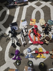 LEGO Bionicle Toa Mata Complete Set 8534-8539 with McDonald's variants. All comp