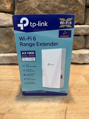 TP-Link AX1800 WiFi 6 Extender Internet Booster Covers Up To 1500 Sq. Ft.