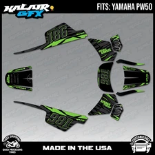 Graphics Kit for Yamaha PW50 (1990-2023) PW-50 PW 50 Twitch Series- Green