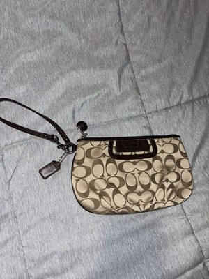 Coach Soho Signature Mini Wristlet Clutch